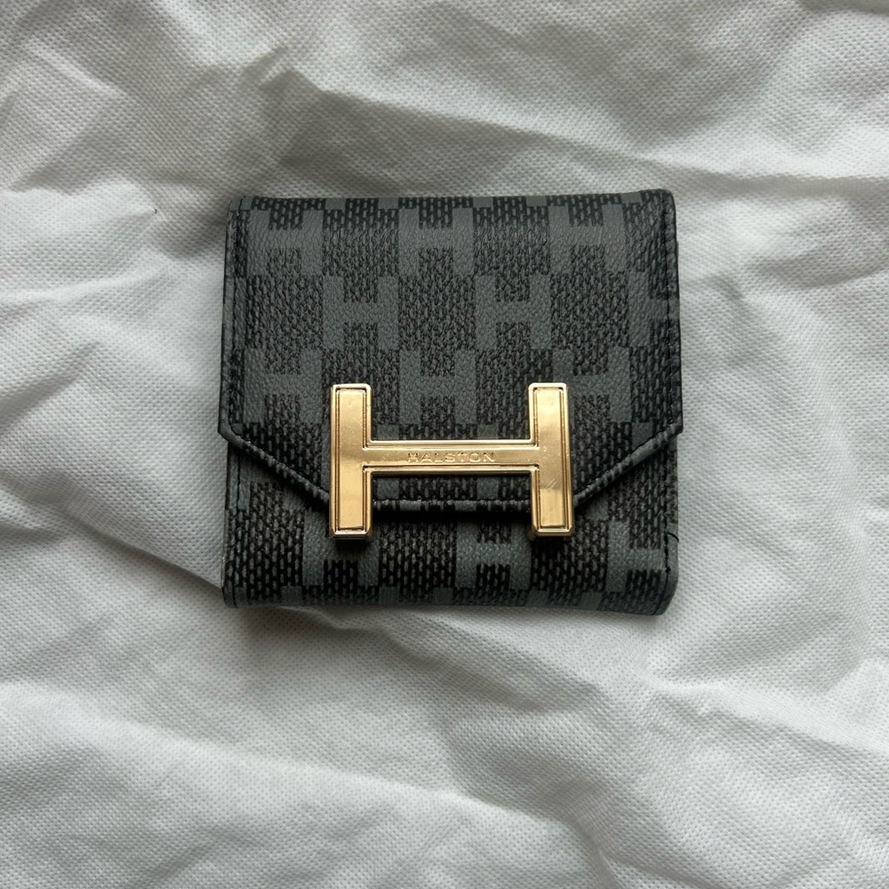 Gray and Black HALSTON Wallet